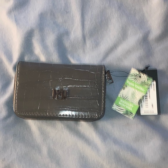 Badgley Mischka Handbags - Badgley Mischka Gray Croc Coin Purse